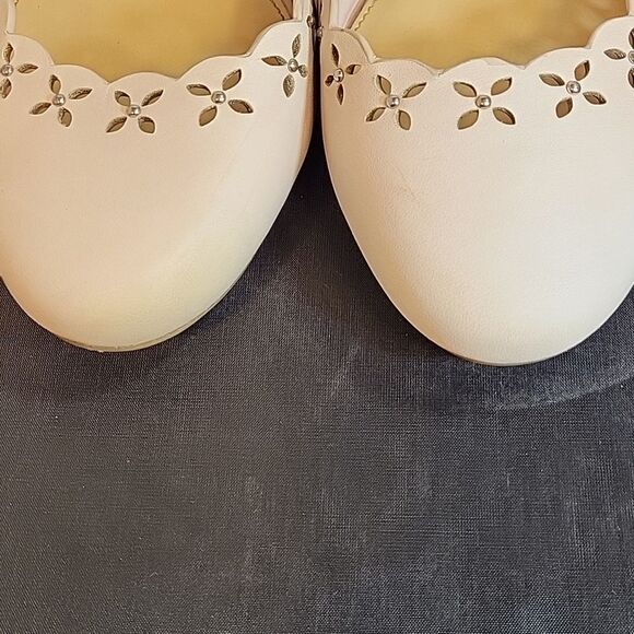 MICHEAL MICHAEL KORS WOMEN"S THALIA STUDDED BALLET FLATS SHOE - Picture 5 of 15